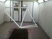 White bike frame 